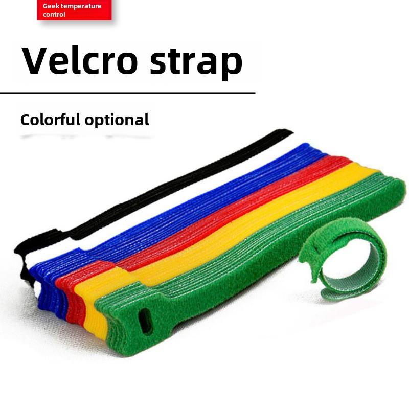 尼龙搭扣电缆管理与存储电缆管理带计算机组织包装存储扣电缆管理带捆扎彩色电缆扎带