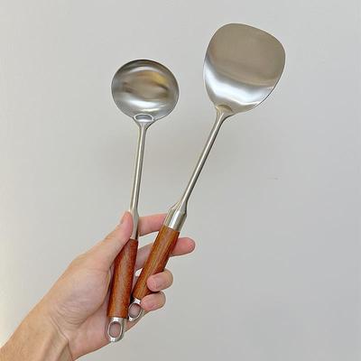 百畅家316不锈钢小锅铲汤勺家用迷你小号炒菜铲子勺子套装一人食
