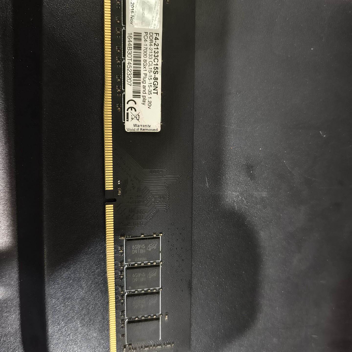 【议价】F4-2133 芝奇DDR4 2133 8G内存条单面颗粒 全新/二手均有