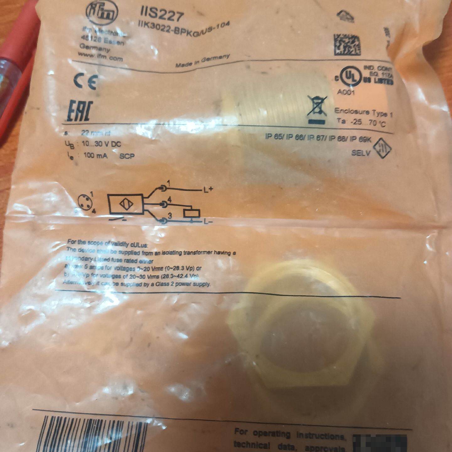 议价IIS227接近感测器全新现货原 - 实物图