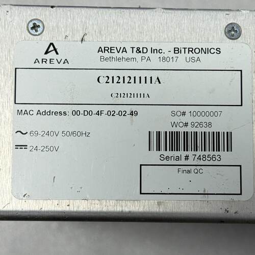 议价Areva Controller C212121111a Actual Product Photo Origin