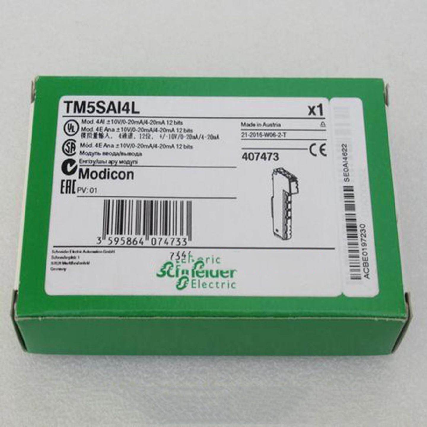 议价TM5SAI4L施耐德4通道模拟量输入12位精度PLC模块全新原装正品