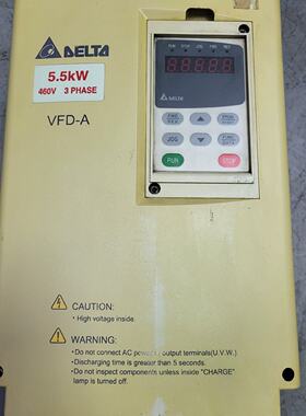 【询价】台达变频器5.5KW VFD055A43B ，已上电适用