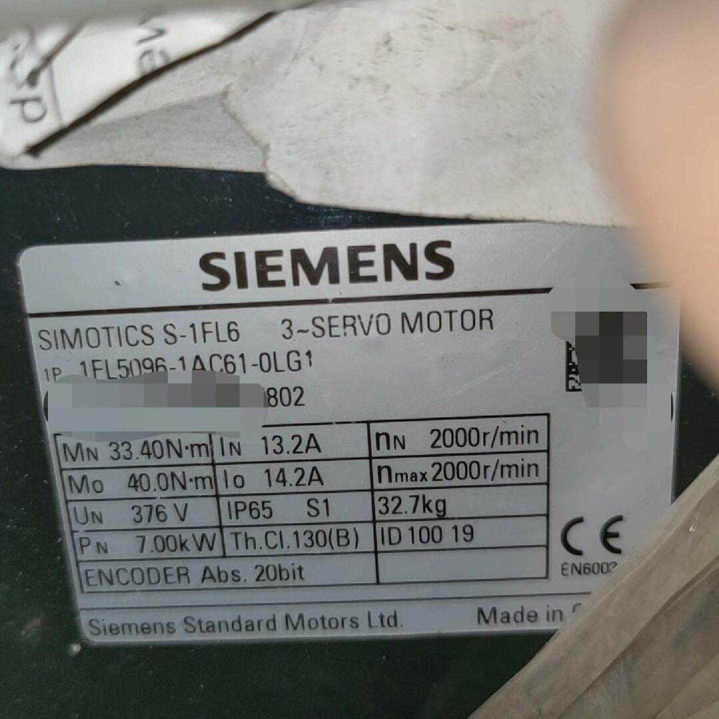 1FL50961AC610LG1西门子电机未使用过议议价