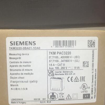 议价7KM3220-0BA01-1DA0西门子PAC3200多功能仪表LCD mm 电源监控