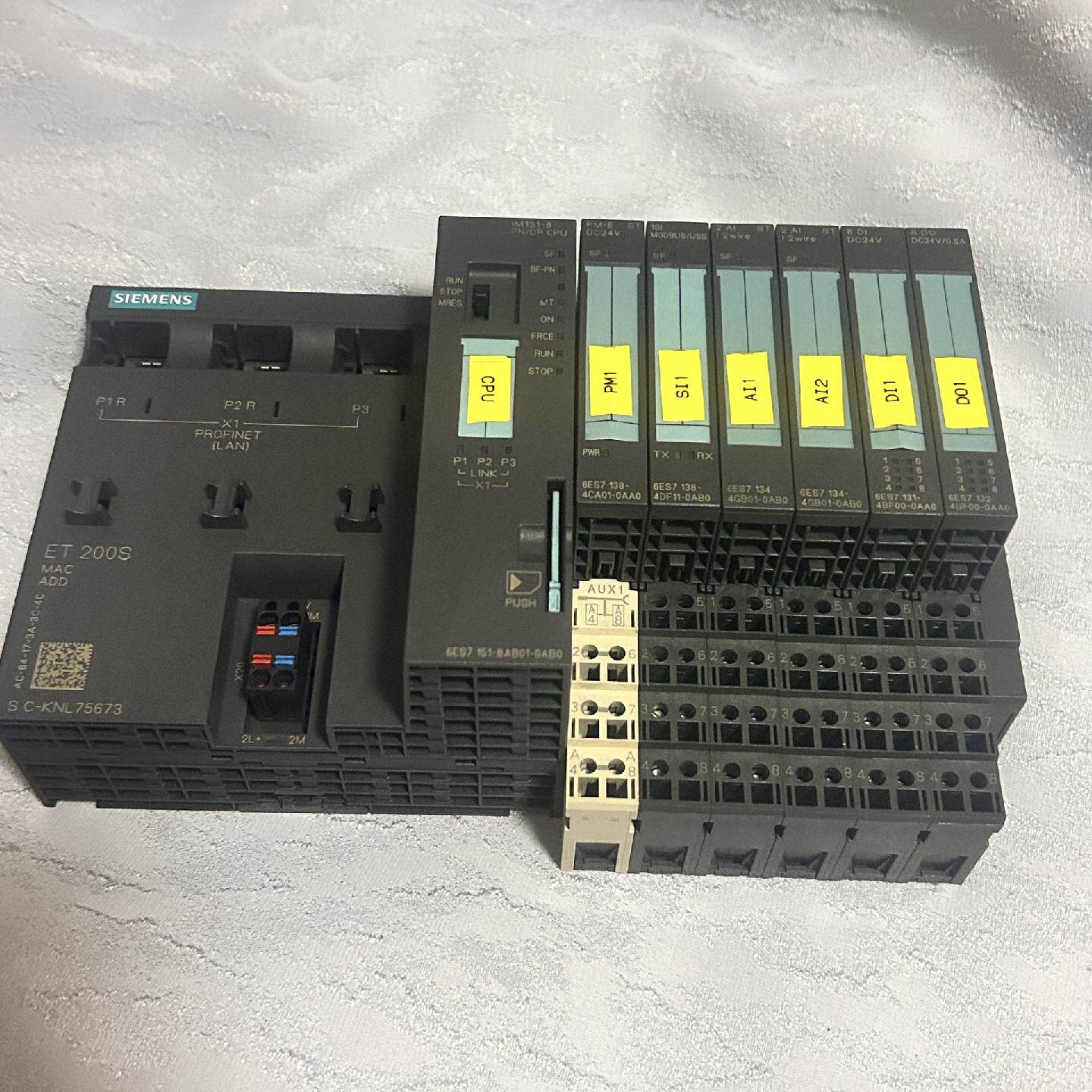 ET200S PLC模块一套，带CPU模块和多个I/O—议价