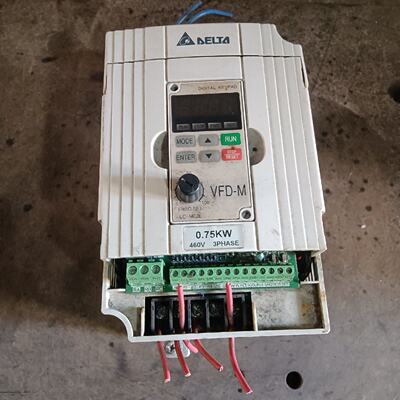【询价】台达变频器 0.75kW 380V VFD007M43B 拆适用