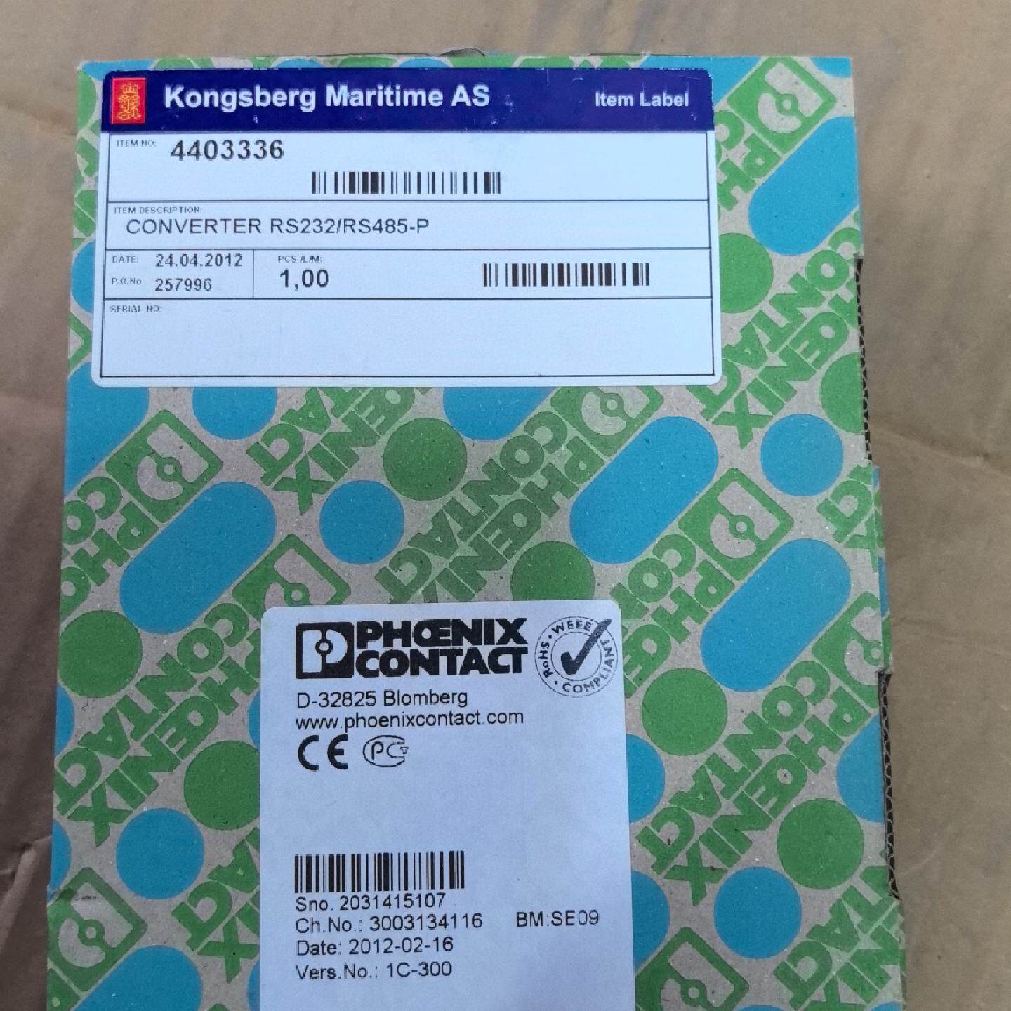 议价KONGSBERG 4403336 转换器全新现货议价