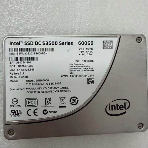 Intel S3500 600G SSDSC2BB600G4议价