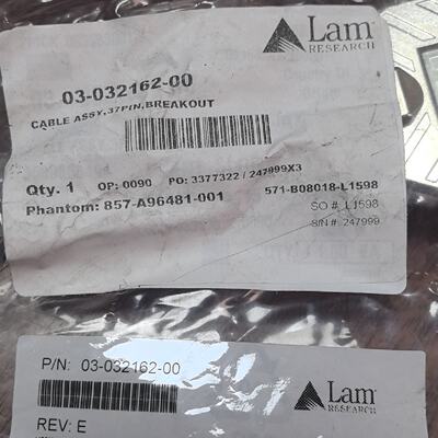 【询价】lam连接线p/n 03-032162-00未用的，适用