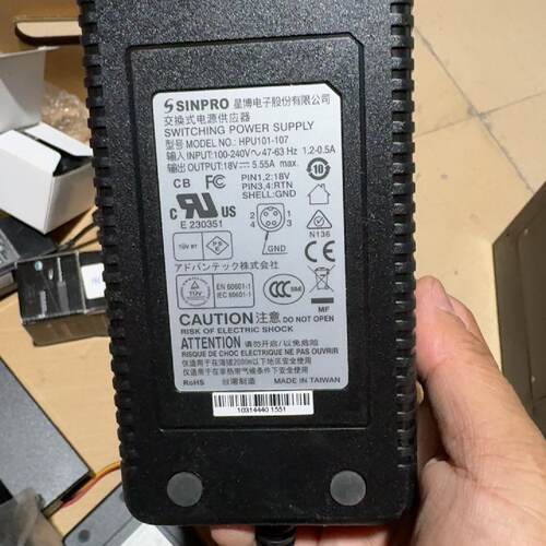 台湾SINPRO星博HPU101107电源18V5.55A-议价