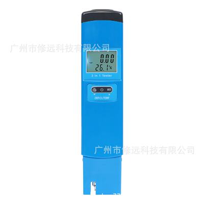 水质检测仪ORP/CL/TEMP功能三合一自来水养殖水水质分析仪
