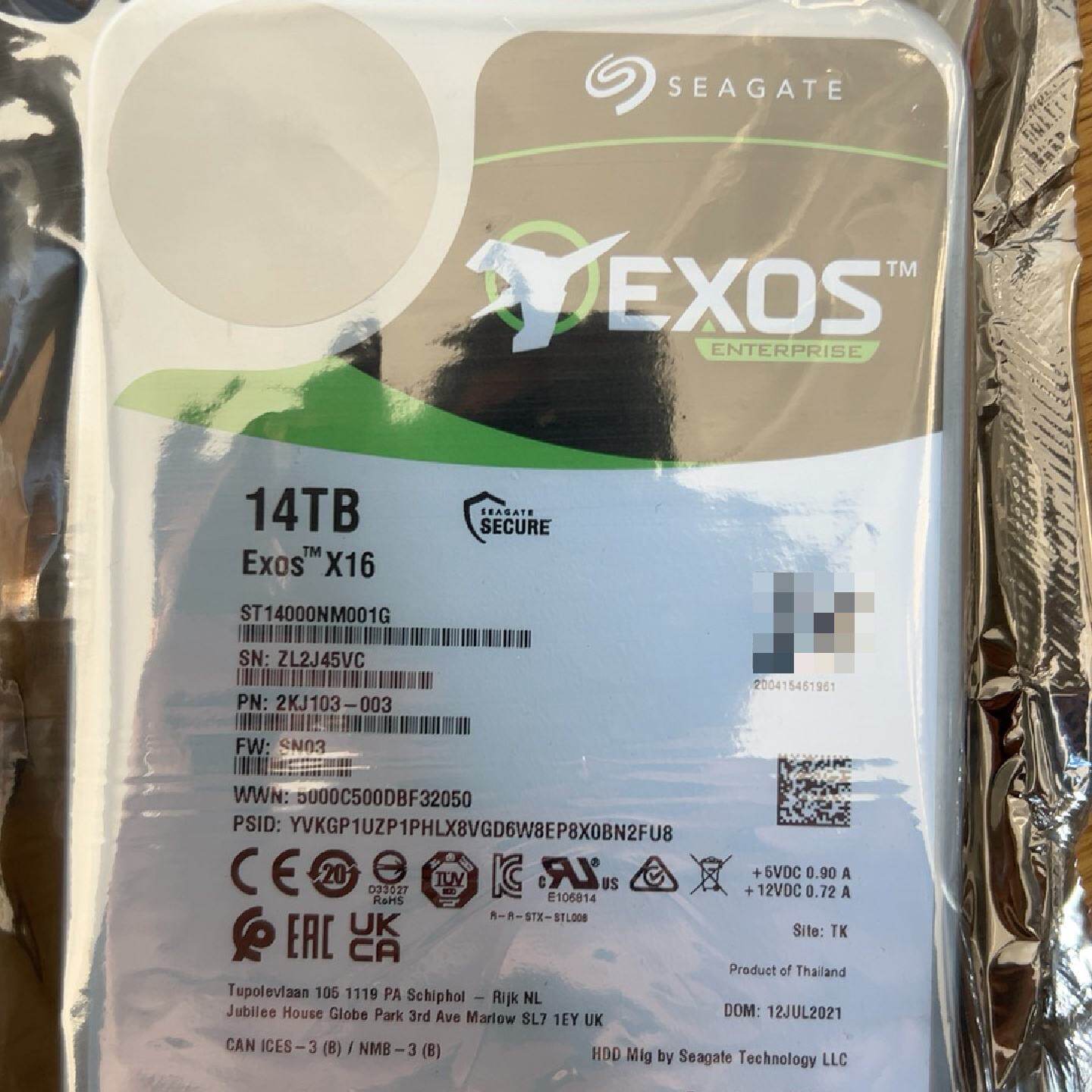 ST14000NM001G议价 - 实物图
