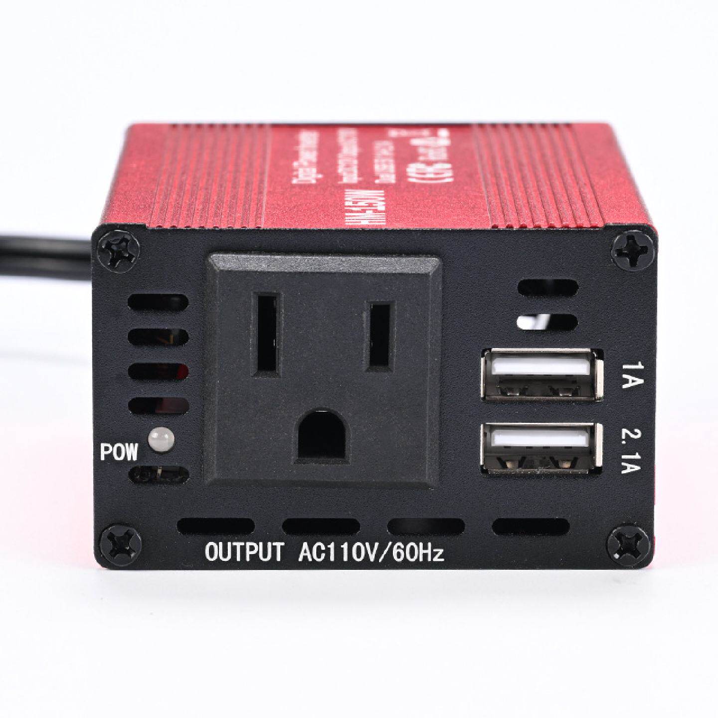 外贸跨境150W车载逆变器12V转110V逆变电源转换器升压器双USB电商