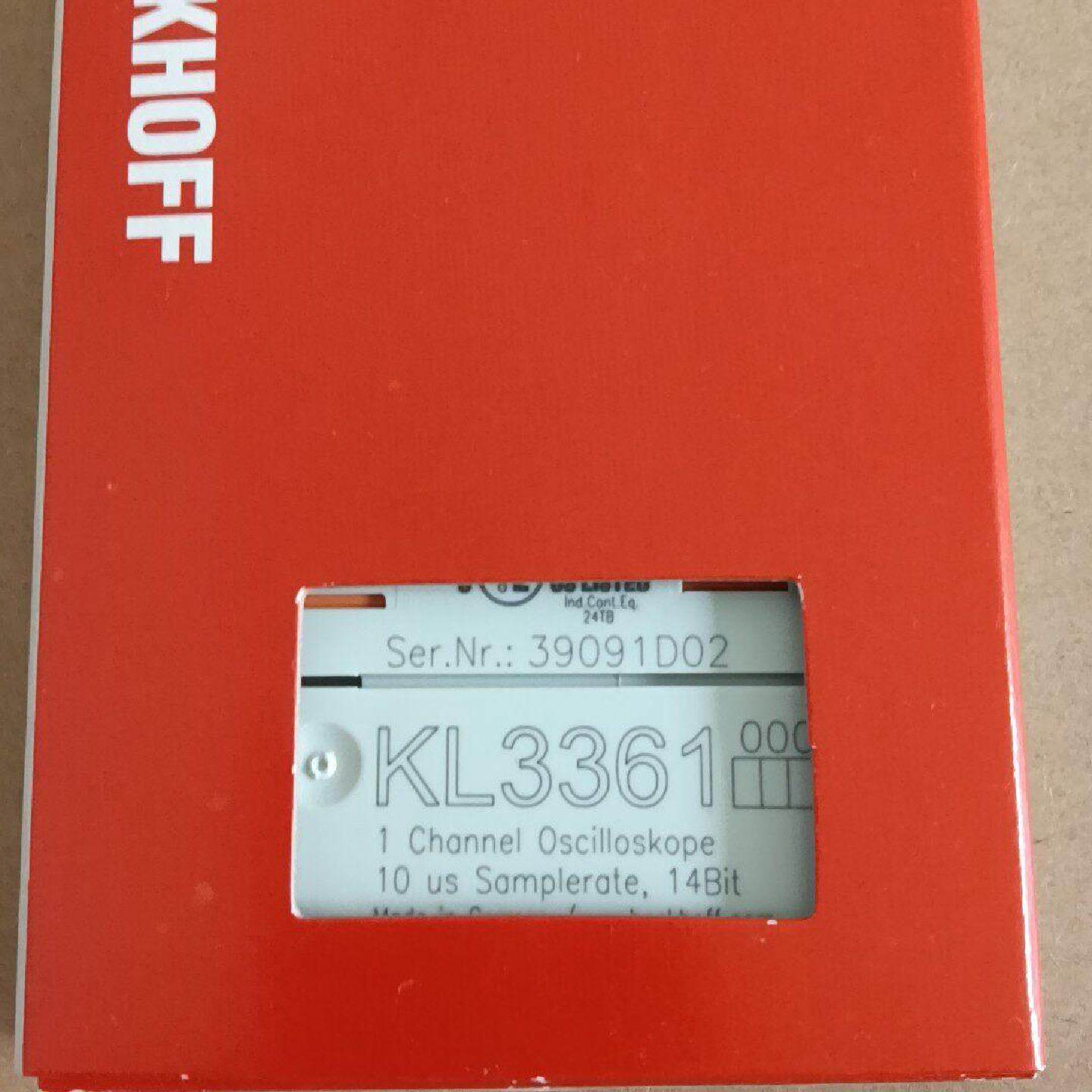 倍福模块KL3361现货供应全新原装功能包好，德国制造，1通议价