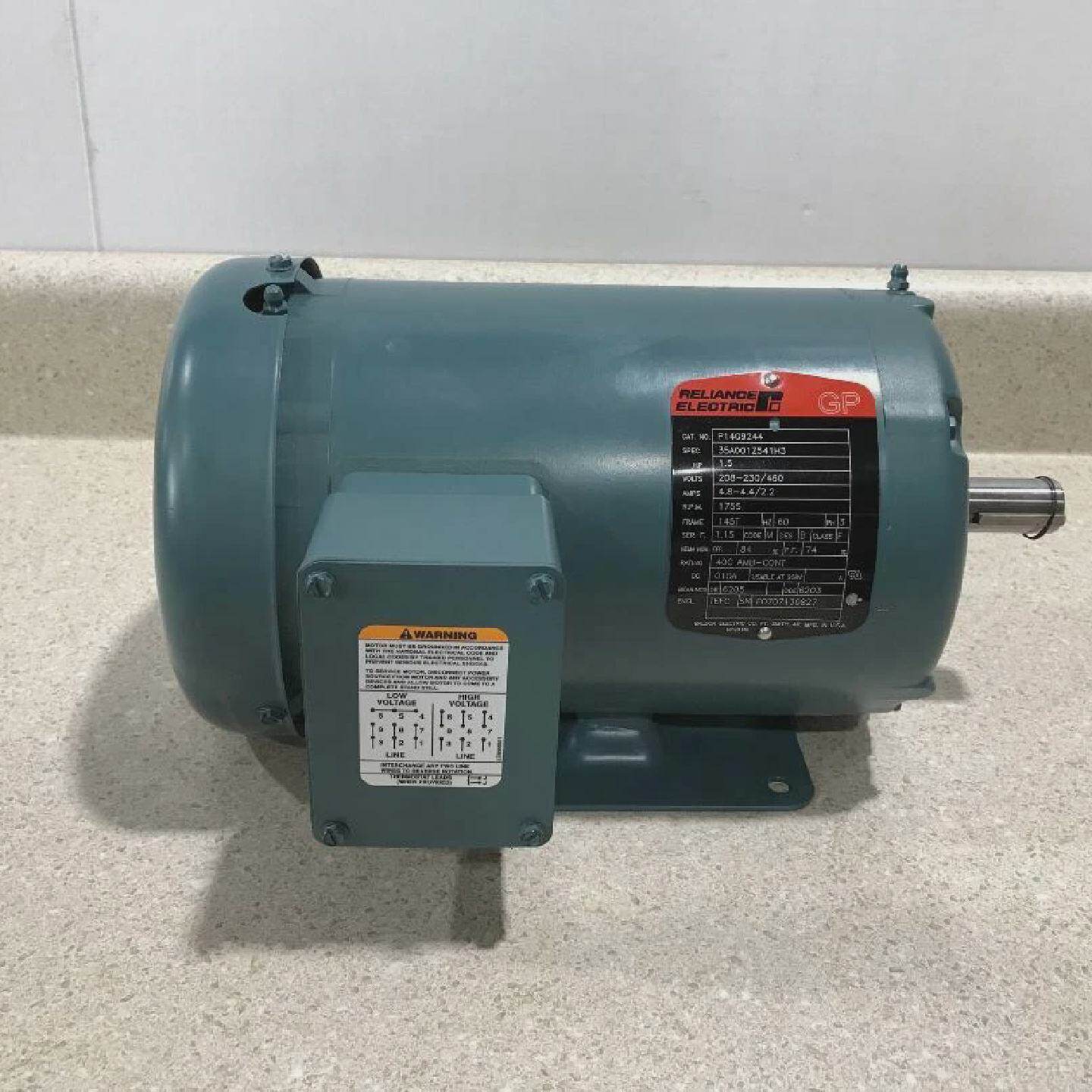 Reliance Electric P14G9244 1.5HP 1755PRM 3PH Motor New