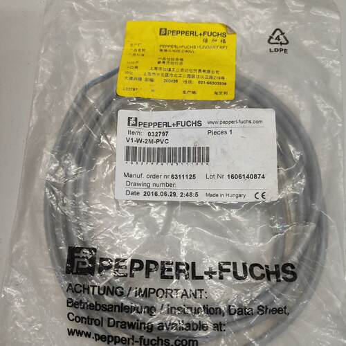 询价-倍加福PEPPERLFUCHSV1W2MPVC连接