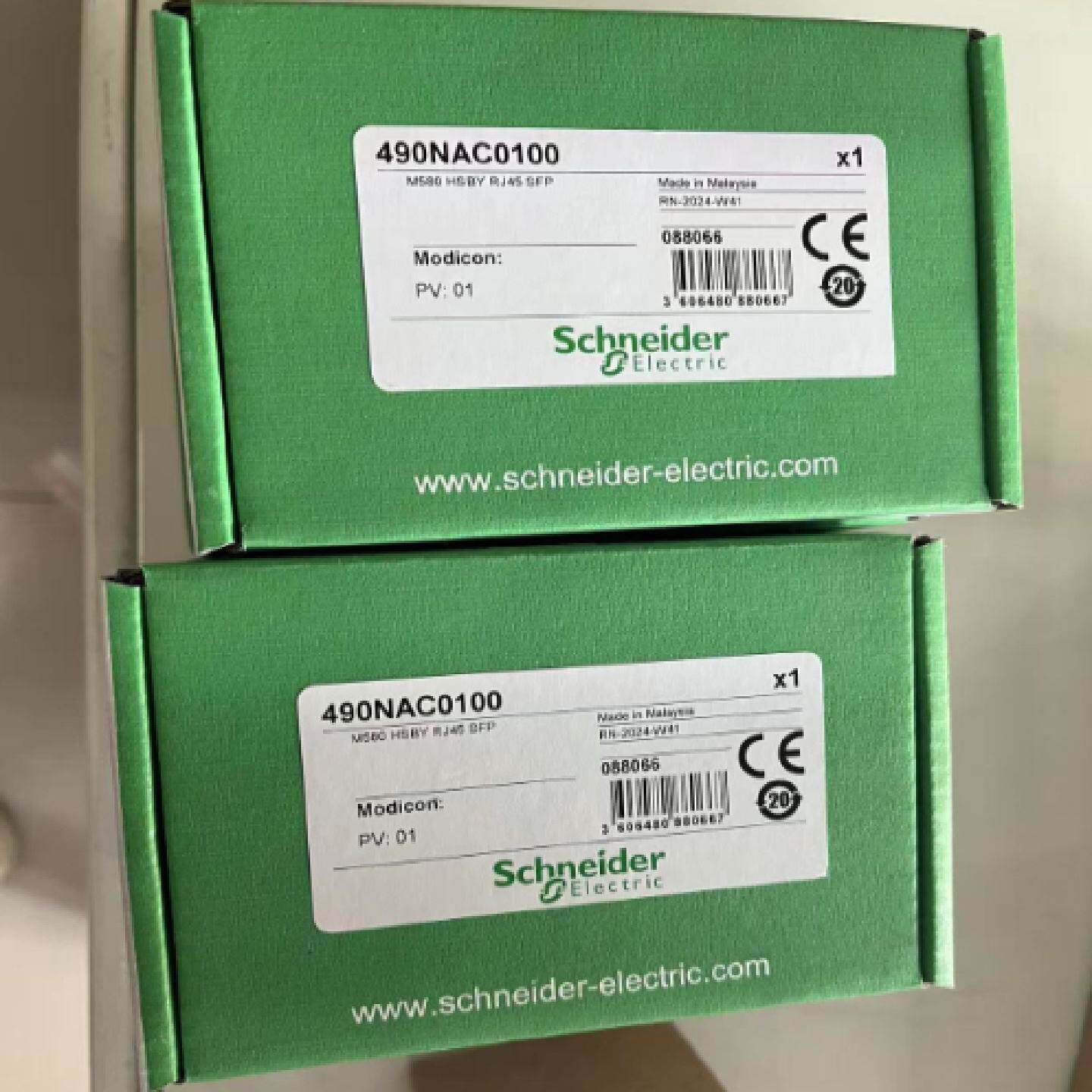 议价施耐德M580配接器490NAC0100 490NAC0201  RJ45同步光纤模块 - 实物图