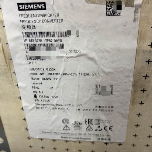 西门子全新原装6SL32101YE520AF0现货议价
