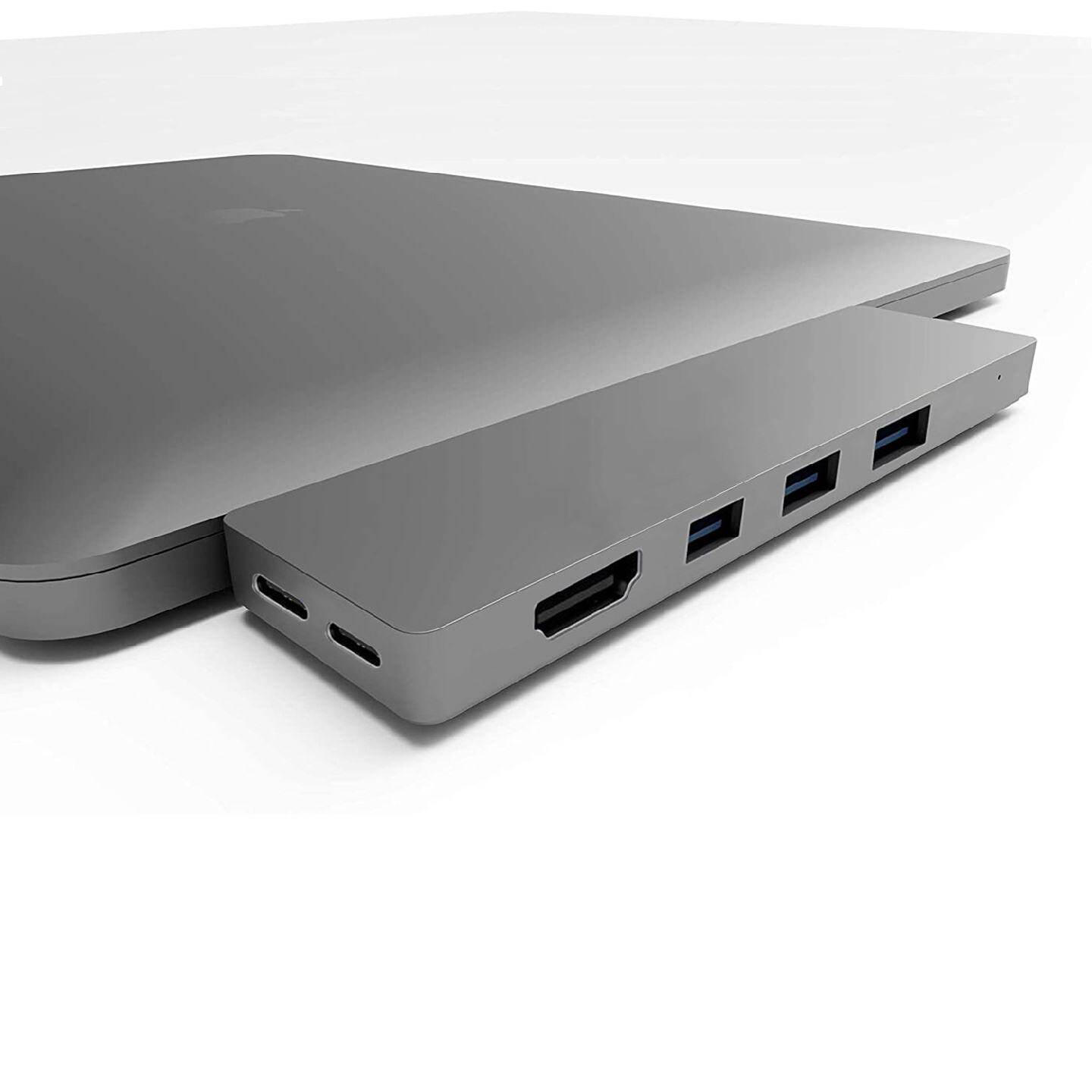 双type-chub高速集线器macbookpro/air扩展坞八合一usbc读卡器