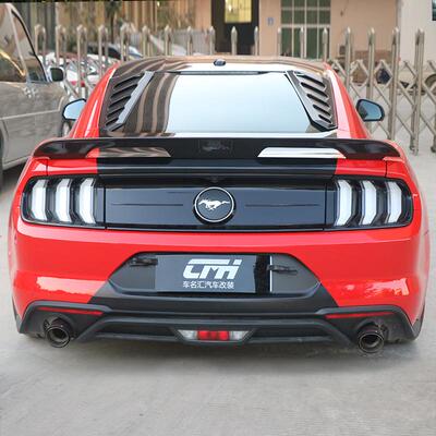适用于15-23款福特改装GT500碳纤尾翼Mustang免打孔定风翼Shelby