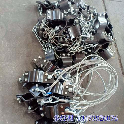 景渤供应安全锁具钢丝绳卡链卡箍4寸安全卡链阿里巴巴