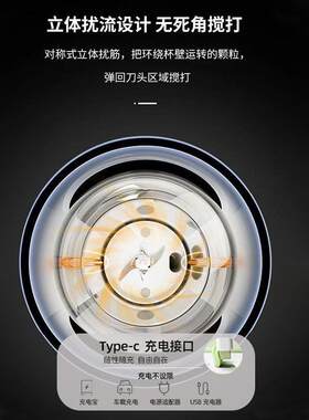 榨汁机家用小型充电榨汁杯子便携式果汁机多功能搅拌工厂一件