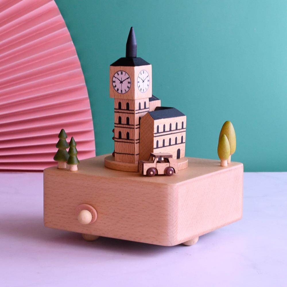 【折扣价】欧式现代大笨钟英伦风格木制工艺品建筑模型旅游纪念品