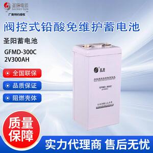 圣阳蓄电池GFMD-300C 免维护铅酸蓄电池2V300AH通信基站机房UPS用