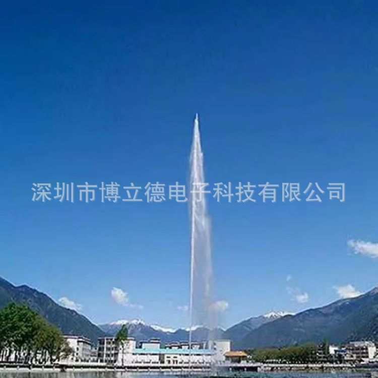 喊泉景区网红打卡扫码器人工高音话筒声控牛角喇叭呐喊喷泉