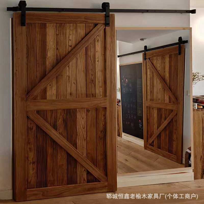 老榆木谷仓门实木卫生间推拉卧室阳台厨房隔断门茶楼民宿包厢木门,模玩/动漫/周边/娃圈三坑/桌游,模型制作工具/辅料耗材,淘宝优惠券,粉丝福利购,淘宝优惠卷