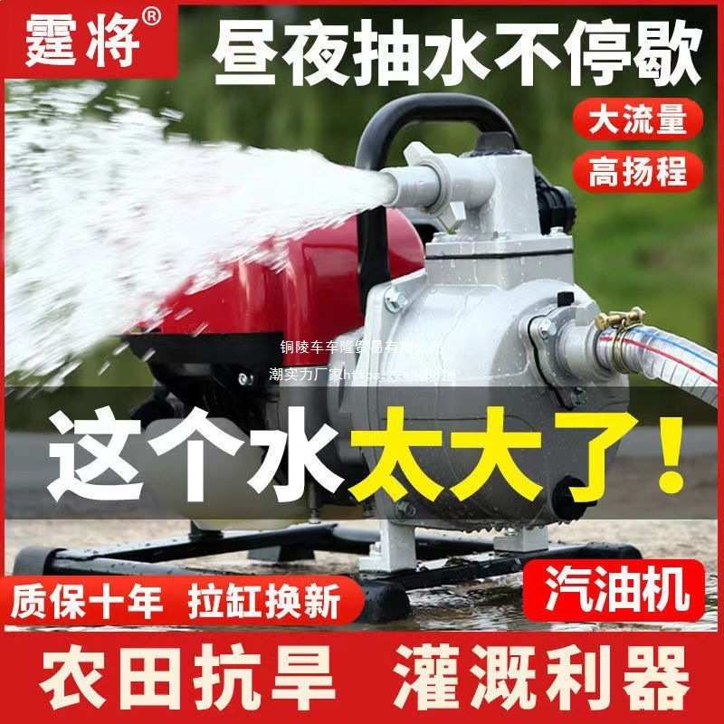 德国进口汽油机抽水泵灌溉菜园农用小型自吸泵高扬程大流量浇水机