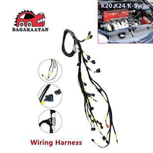 Swap 现货一件代发适用于01 RSX发动机线束K k20 05本田思域02