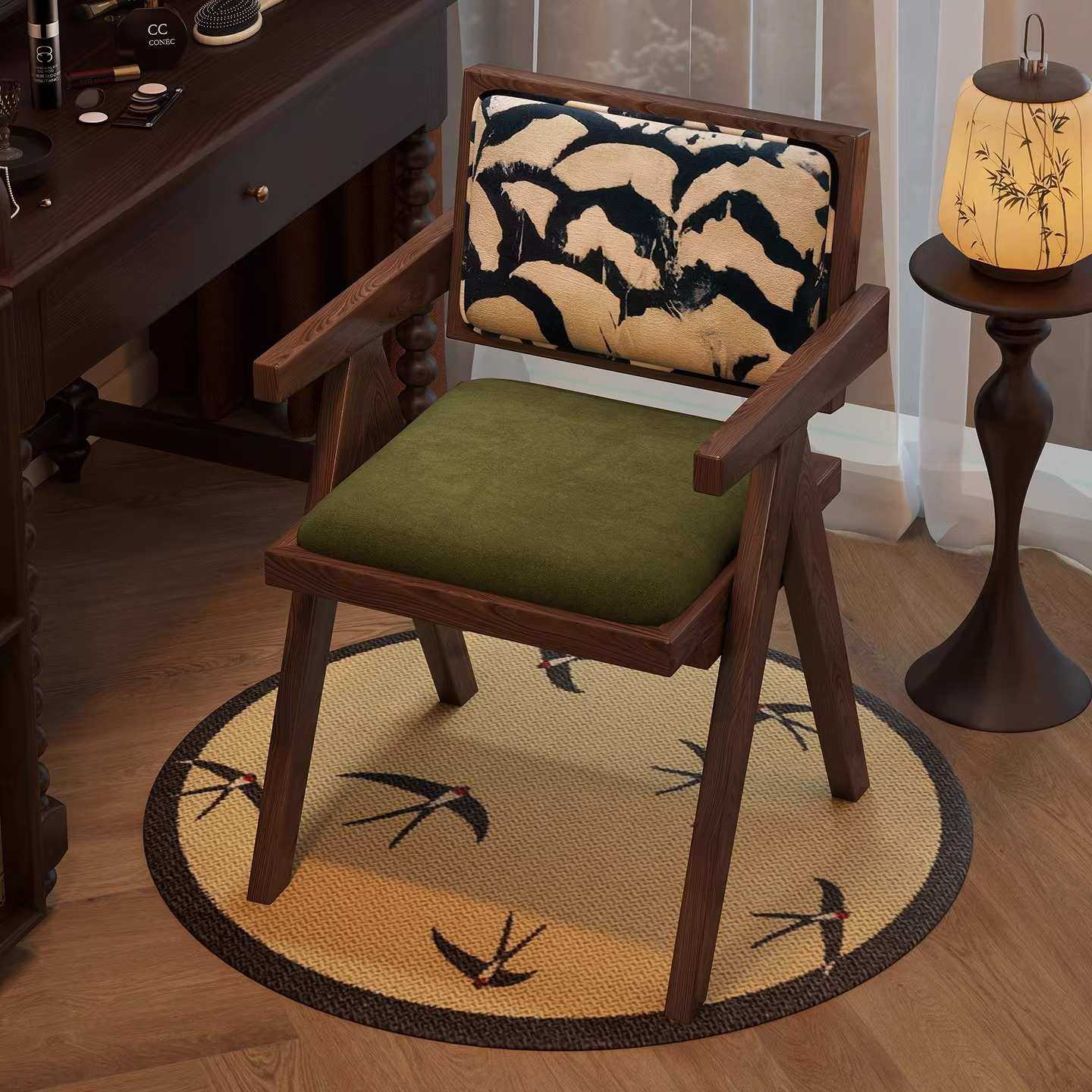 中古实木化妆椅卧室复古化妆桌梳妆凳中式软包昌迪加尔椅诧寂风椅,模玩/动漫/周边/娃圈三坑/桌游,模型制作工具/辅料耗材,淘宝优惠券,粉丝福利购,淘宝优惠卷