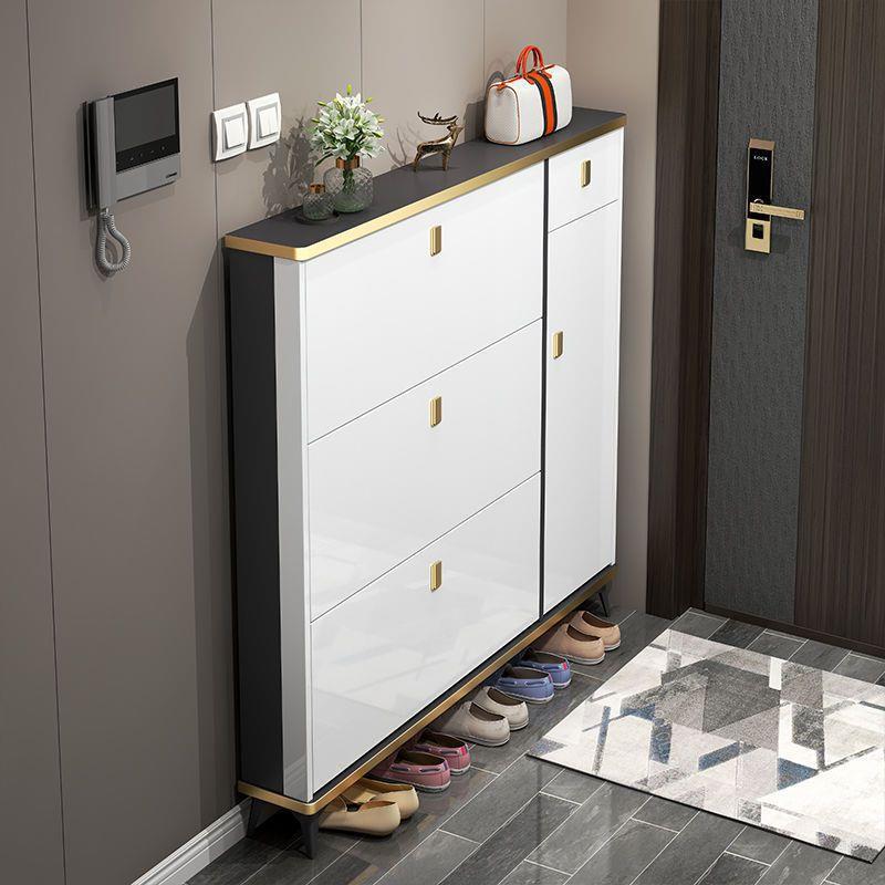 轻奢超薄款翻斗鞋柜家用门口玄关柜门外大容量门厅柜简约现代鞋架