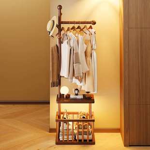 衣帽架玄关入户门挂衣架家用卧室简易衣服架出租屋晾衣架置物收纳