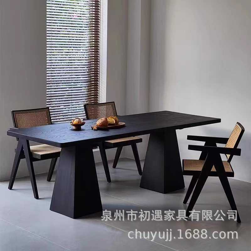 侘寂风新中式黑色实木餐桌现代白蜡木办公桌原木大板长方形工作台,模玩/动漫/周边/娃圈三坑/桌游,模型制作工具/辅料耗材,淘宝优惠券,粉丝福利购,淘宝优惠卷