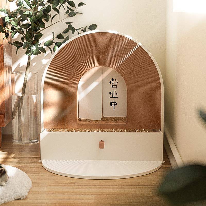 猫砂盆全封闭号抽屉式猫沙盆子砂盘网红大号猫厕所防臭防繁星