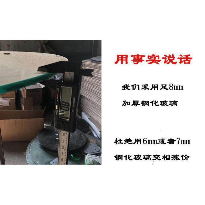 圆形升降洽谈桌钢化玻璃小圆桌阳台休闲圆茶几酒吧圆桌展会圆桌子