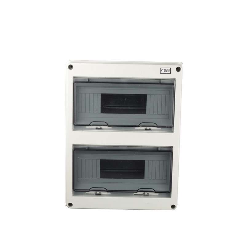 明装塑料配电箱照明箱24回路防水配电箱 空开盒HT-24 275*355*108
