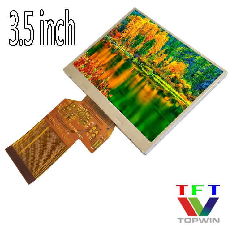 3.5英寸液晶RGB显示屏横屏全视角320x240全彩色工业级别背光拓微