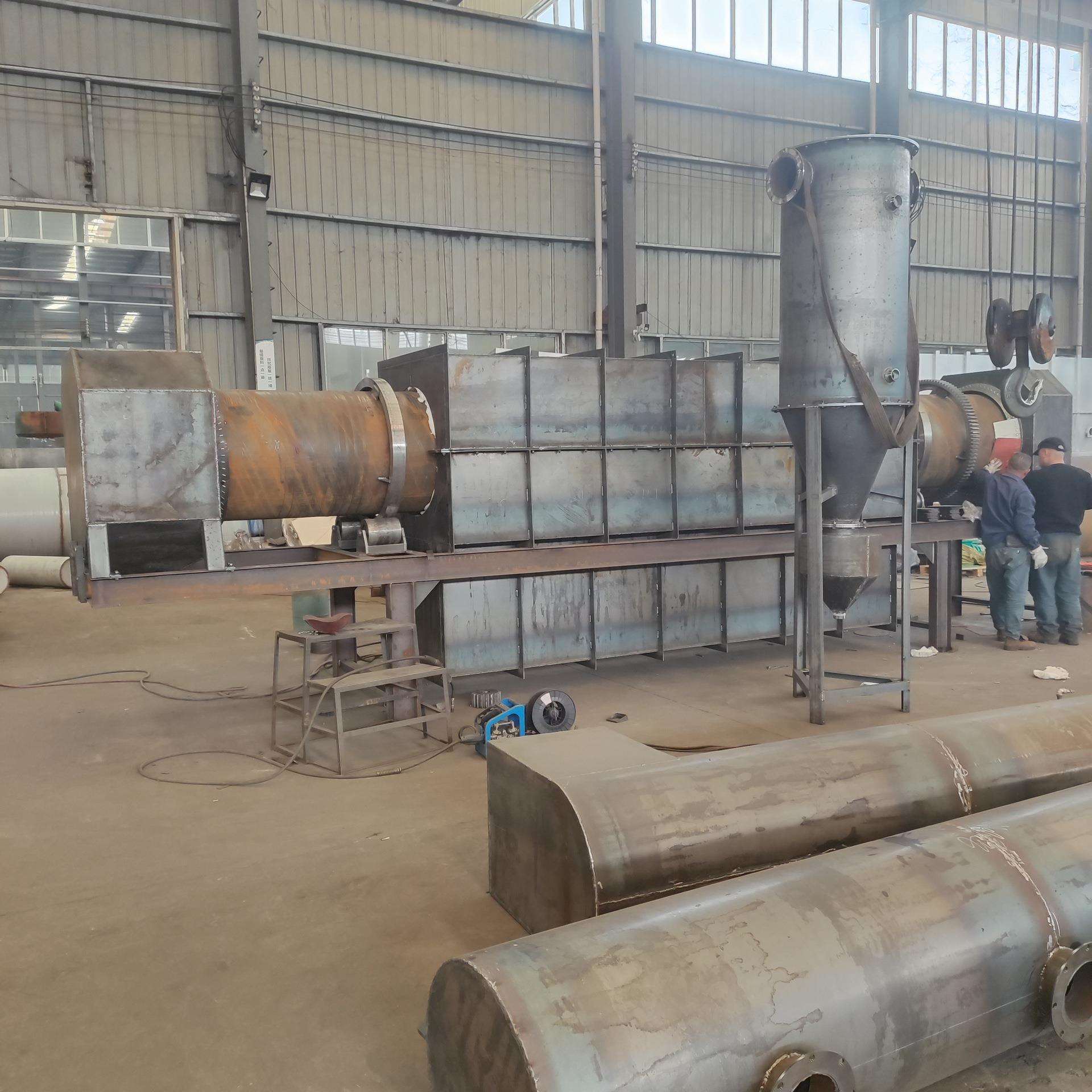 竹片锯末废料加工机制木炭可用连续式炭化炉一人可操作加工木炭机