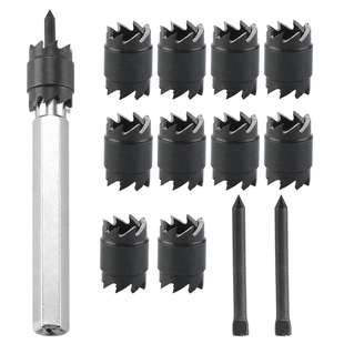 焊点去除钻13件套高速钢点焊钻焊点电动工具套装六角柄修锚点钻头