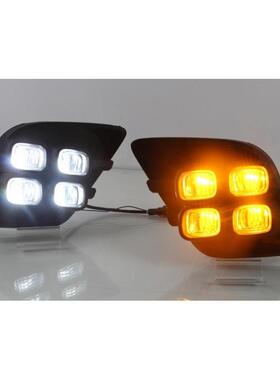 2015+海拉克斯Revo新款vigo改装双色四眼LED雾灯日行灯总成