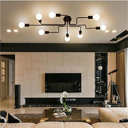 复古简约现代led灯创意个性北欧轻奢极简卧室餐厅书房吸顶灯