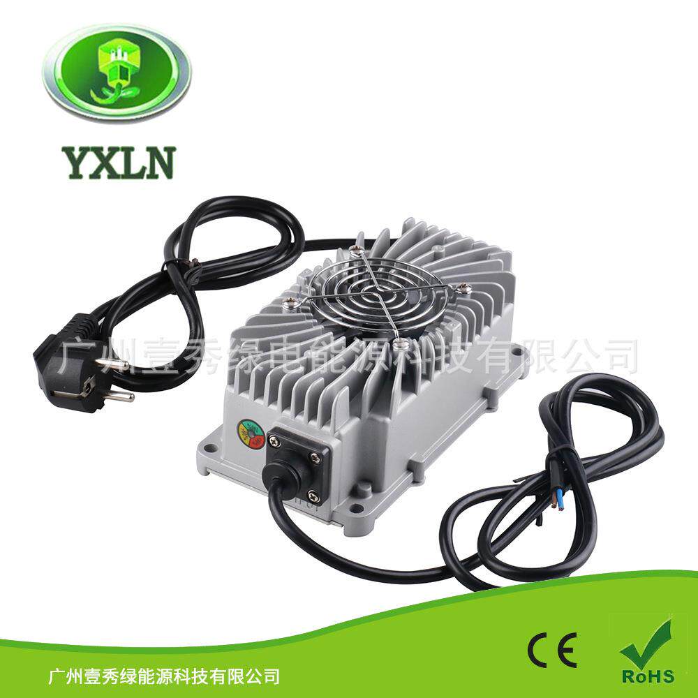 IP67防水充电器 36V 6A磷酸铁锂 43.6V 6A 12串电池充电器铝质壳