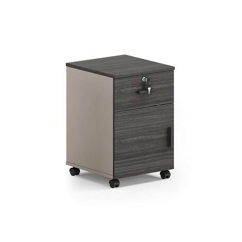 文件柜矮柜资料柜储物柜抽屉柜带锁办公桌下活动柜落地木质柜子