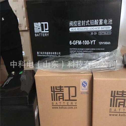 广西科华蓄电池6-GFM-100/12V100AH铅酸免维护EPS/UPS机房 直流屏