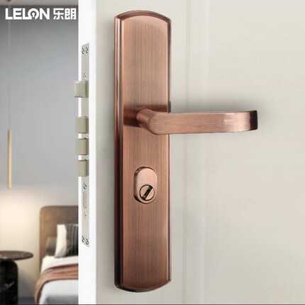 定制家用通用型防盗门锁不锈钢红古铜防盗门拉手入户门大门机械锁