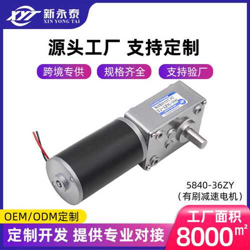 新永泰厂家直销5840-36zy涡轮蜗杆自锁直角大扭力减速电机马达